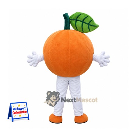 Orange Mascot Costume - White Pants and Orange Shoes Orange Mascot Costume - White Pants and Orange Shoes