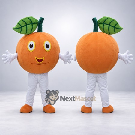 Orange Mascot Costume - White Pants and Orange Shoes Orange Mascot Costume - White Pants and Orange Shoes
