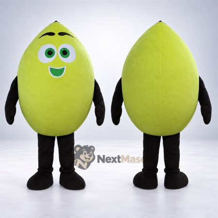 Lime Mascot Costume - Green, Black Arms and Legs Lime Mascot Costume - Green, Black Arms and Legs