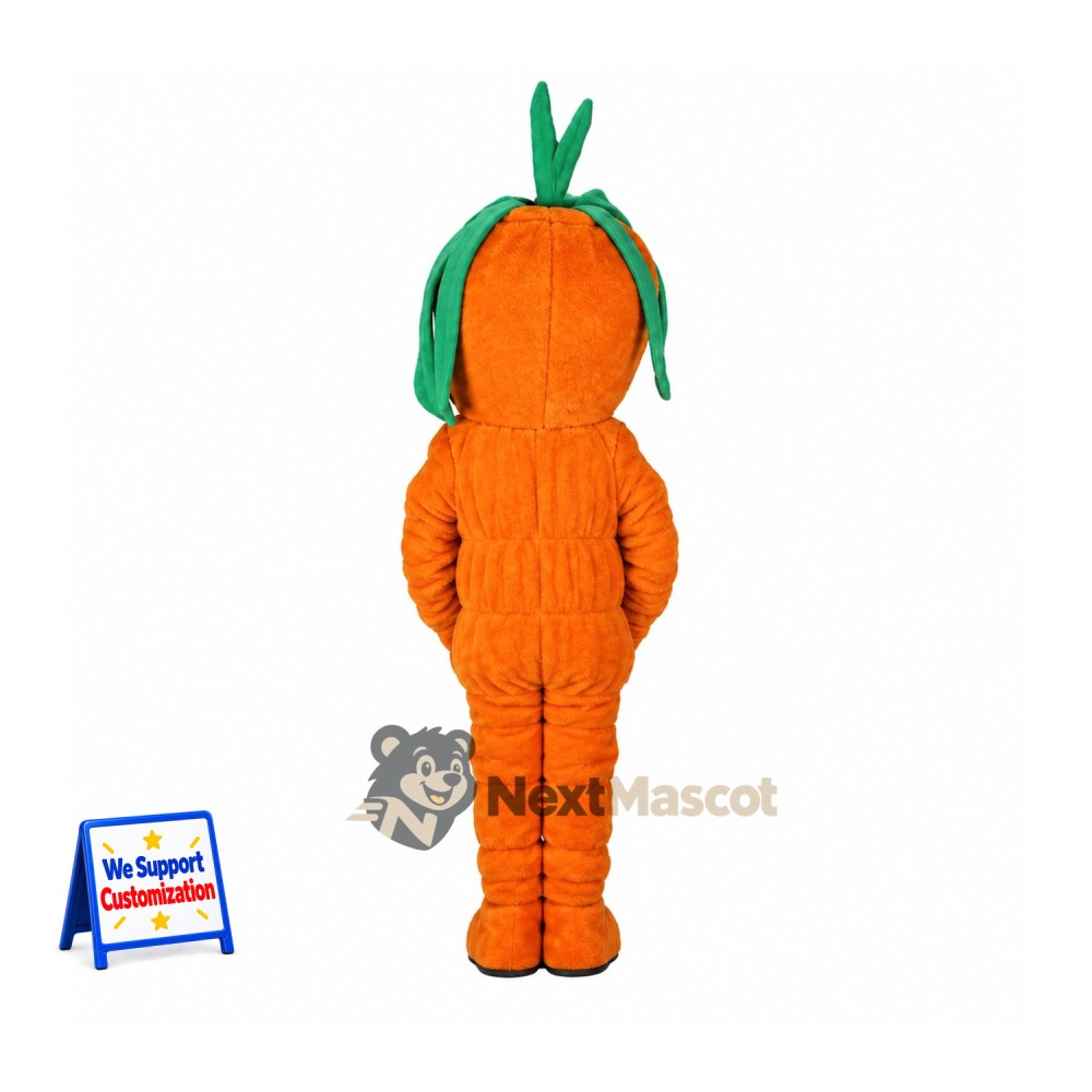 Carrot Mascot Costume - Textured Body Carrot Mascot Costume - Textured Body