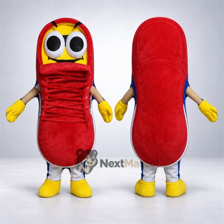 Sneaker Mascot Costume - Red for Parades Sneaker Mascot Costume - Red for Parades
