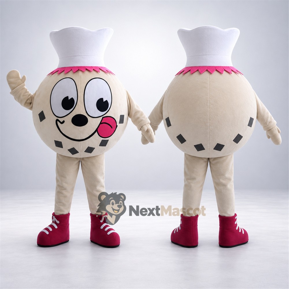 Cookie Mascot Costume - Chef Style for Food Festivals Cookie Mascot Costume - Chef Style for Food Festivals