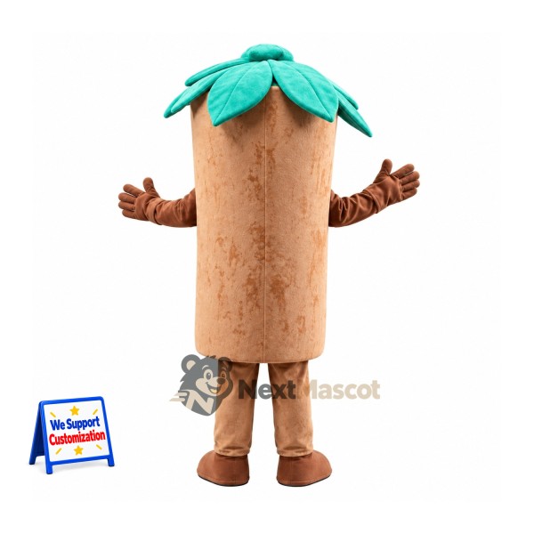 Tree Stump Mascot Costume Tree Stump Mascot Costume