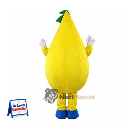 Pear Mascot Costume - Blue Shoes Pear Mascot Costume - Blue Shoes