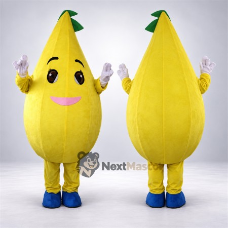 Pear Mascot Costume - Blue Shoes Pear Mascot Costume - Blue Shoes