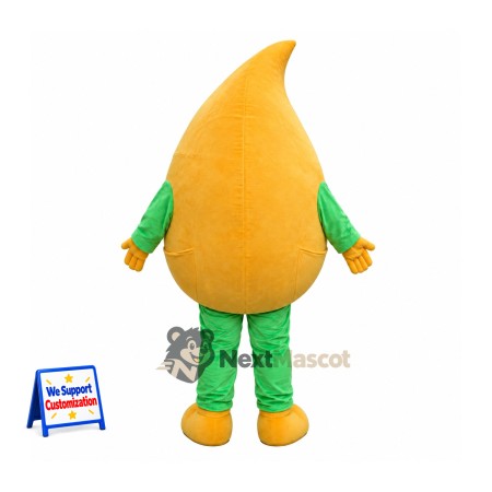 Mango Mascot Costume - Yellow, Green Arms and Legs Mango Mascot Costume - Yellow, Green Arms and Legs
