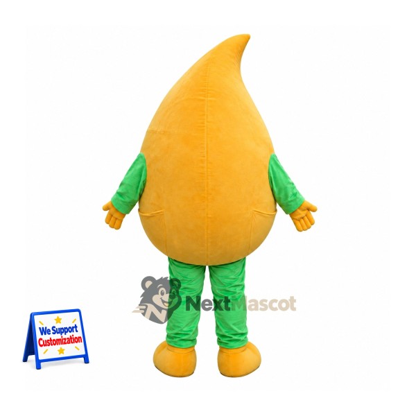 Mango Mascot Costume - Yellow, Green Arms and Legs Mango Mascot Costume - Yellow, Green Arms and Legs