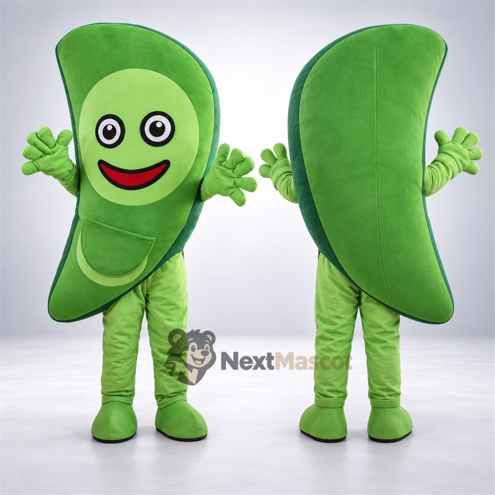 Leaf Mascot Costume - Green, Green Arms and Legs Leaf Mascot Costume - Green, Green Arms and Legs