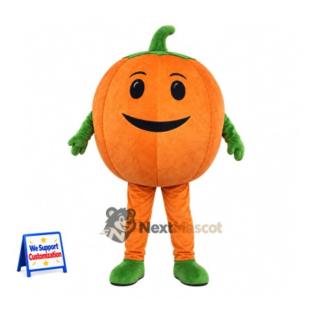 Pumpkin Mascot Costume - Green Gloves and Shoes Pumpkin Mascot Costume - Green Gloves and Shoes