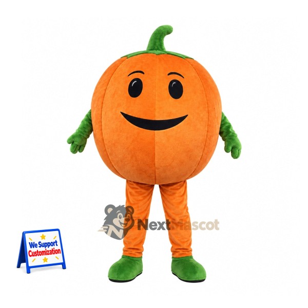 Pumpkin Mascot Costume - Green Gloves and Shoes