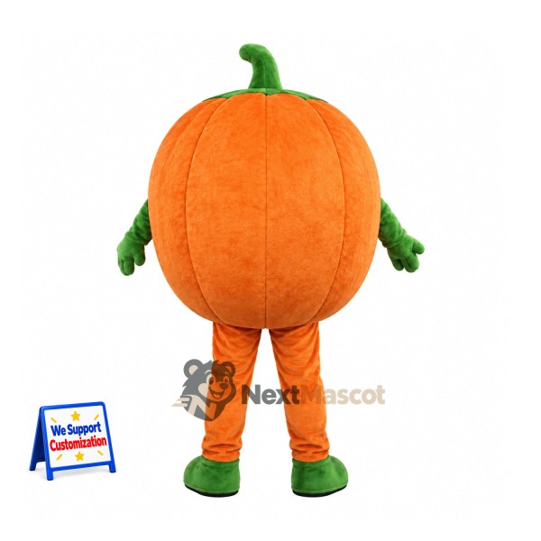 Pumpkin Mascot Costume - Green Gloves and Shoes Pumpkin Mascot Costume - Green Gloves and Shoes