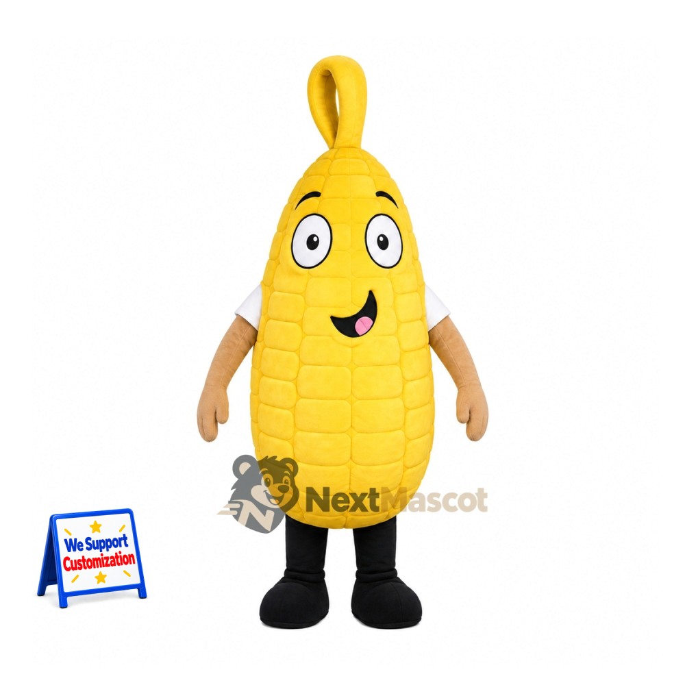 Corn Mascot Costume - Tan Arms and Black Shoes Corn Mascot Costume - Tan Arms and Black Shoes