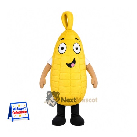 Corn Mascot Costume - Tan Arms and Black Shoes Corn Mascot Costume - Tan Arms and Black Shoes