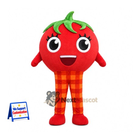 Tomato Mascot Costume - Plaid Pants