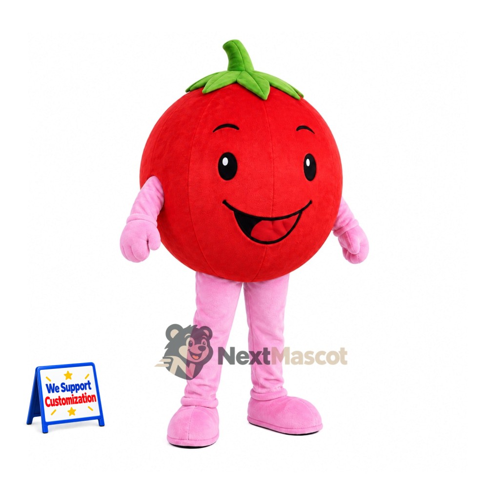 Tomato Mascot Costume - Pink Pants Tomato Mascot Costume - Pink Pants