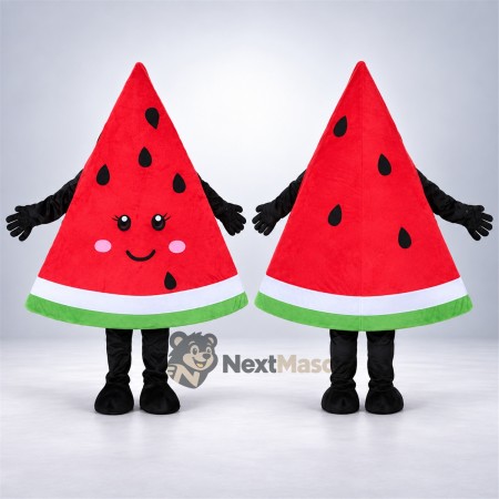 Watermelon Slice Mascot Costume - Black Arms and Legs Watermelon Slice Mascot Costume - Black Arms and Legs