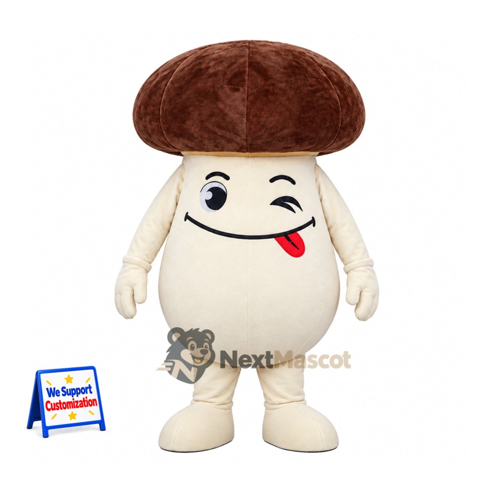 Mushroom Mascot Costume - Brown Cap Mushroom Mascot Costume - Brown Cap