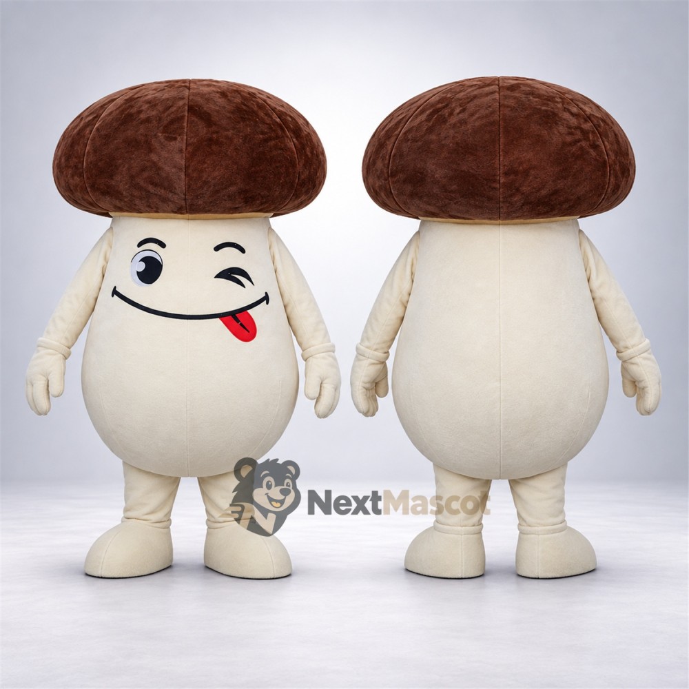 Mushroom Mascot Costume - Brown Cap Mushroom Mascot Costume - Brown Cap
