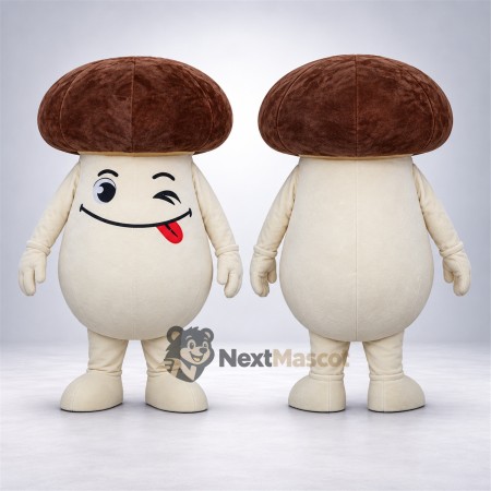 Mushroom Mascot Costume - Brown Cap Mushroom Mascot Costume - Brown Cap