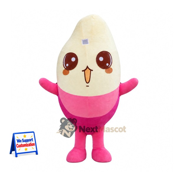 Ice Cream Cup Mascot Costume - Pink Arms and Legs