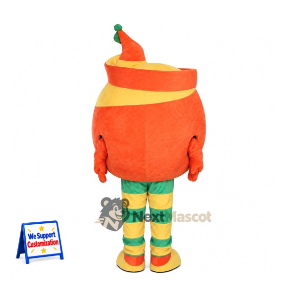 Honey Jar Mascot Costume - Orange Honey Jar Mascot Costume - Orange