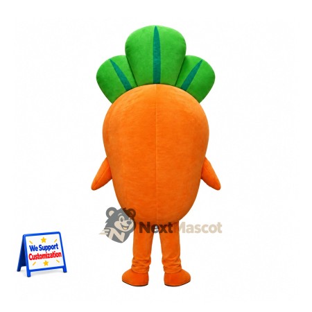 Carrot Mascot Costume - Big Eyes and Pink Cheeks