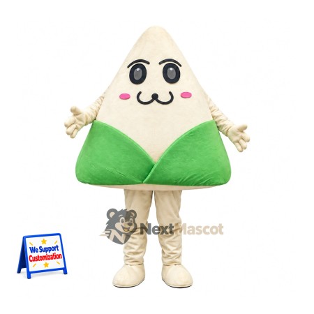 Rice Dumpling Mascot Costume - Black Eyes Rice Dumpling Mascot Costume - Black Eyes