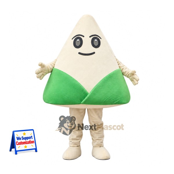 Rice Dumpling Mascot Costume - Gray Eyes