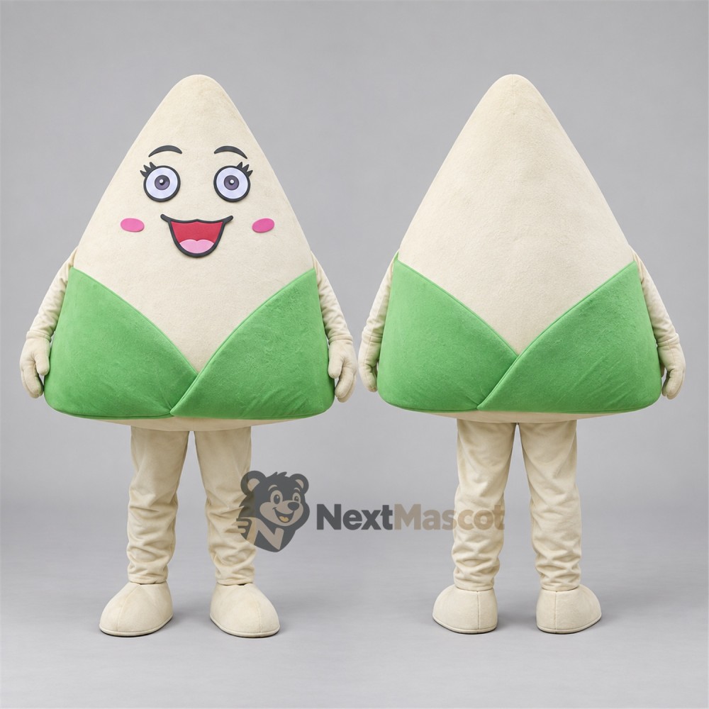 Rice Dumpling Mascot Costume - Pink Smile Rice Dumpling Mascot Costume - Pink Smile