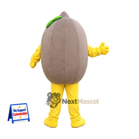 Kiwi Fruit Mascot Costume - Yellow Gloves and Boots Kiwi Fruit Mascot Costume - Yellow Gloves and Boots