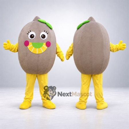 Kiwi Fruit Mascot Costume - Yellow Gloves and Boots Kiwi Fruit Mascot Costume - Yellow Gloves and Boots