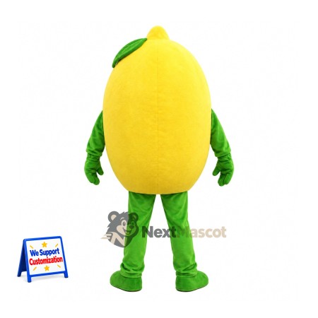 Lemon Mascot Costume - Green Arms and Legs Lemon Mascot Costume - Green Arms and Legs