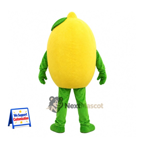 Lemon Mascot Costume - Green Arms and Legs Lemon Mascot Costume - Green Arms and Legs