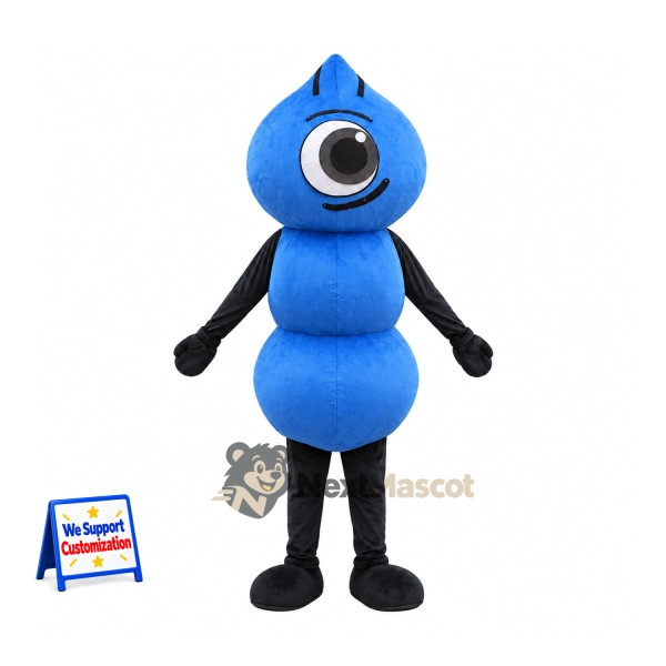 One Eyed Robot Mascot Costume - Blue