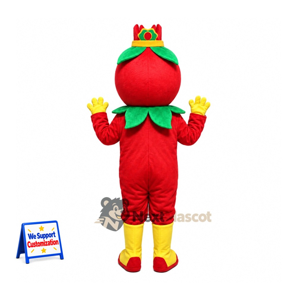 Tomato King Mascot Costume Tomato King Mascot Costume