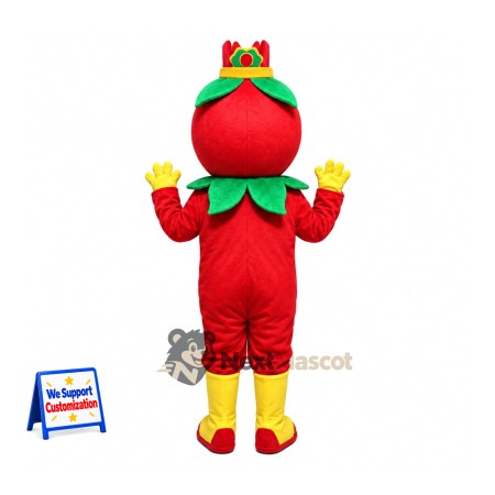 Tomato King Mascot Costume Tomato King Mascot Costume