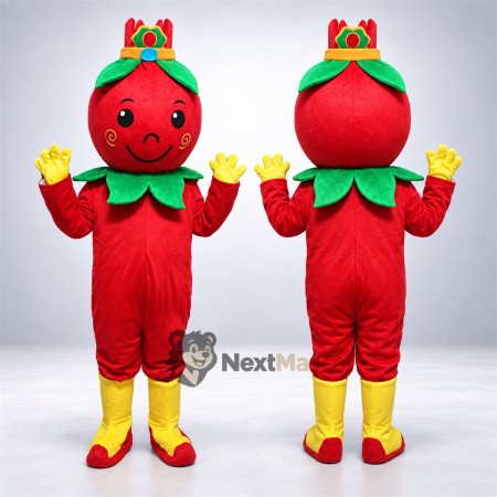 Tomato King Mascot Costume Tomato King Mascot Costume