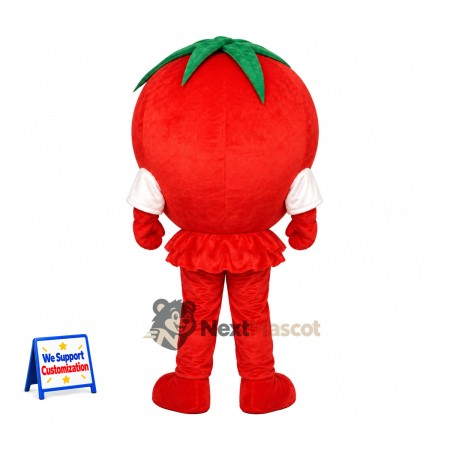 Tomato Mascot Costume - White Gloves and Red Legs Tomato Mascot Costume - White Gloves and Red Legs
