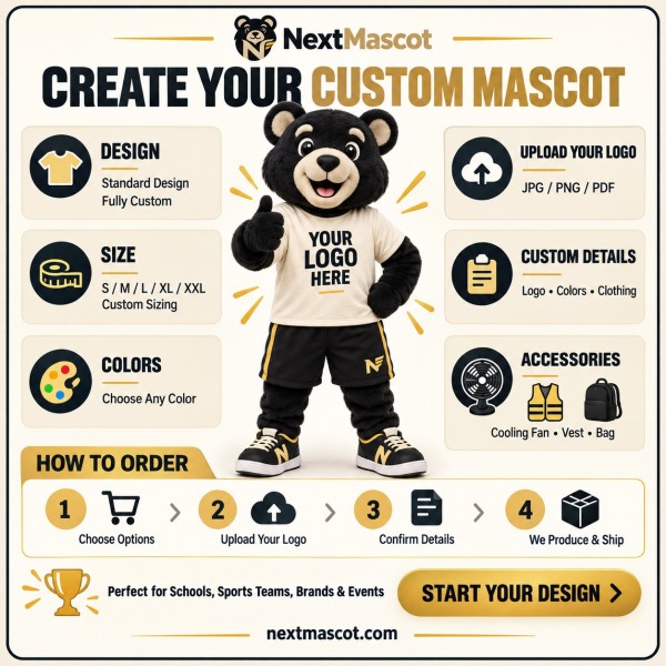 Custom Mascot Costume Made from Your Design